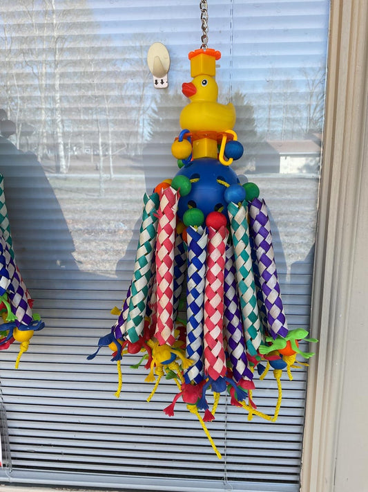 DUCKY FROG LEGS, bird toy